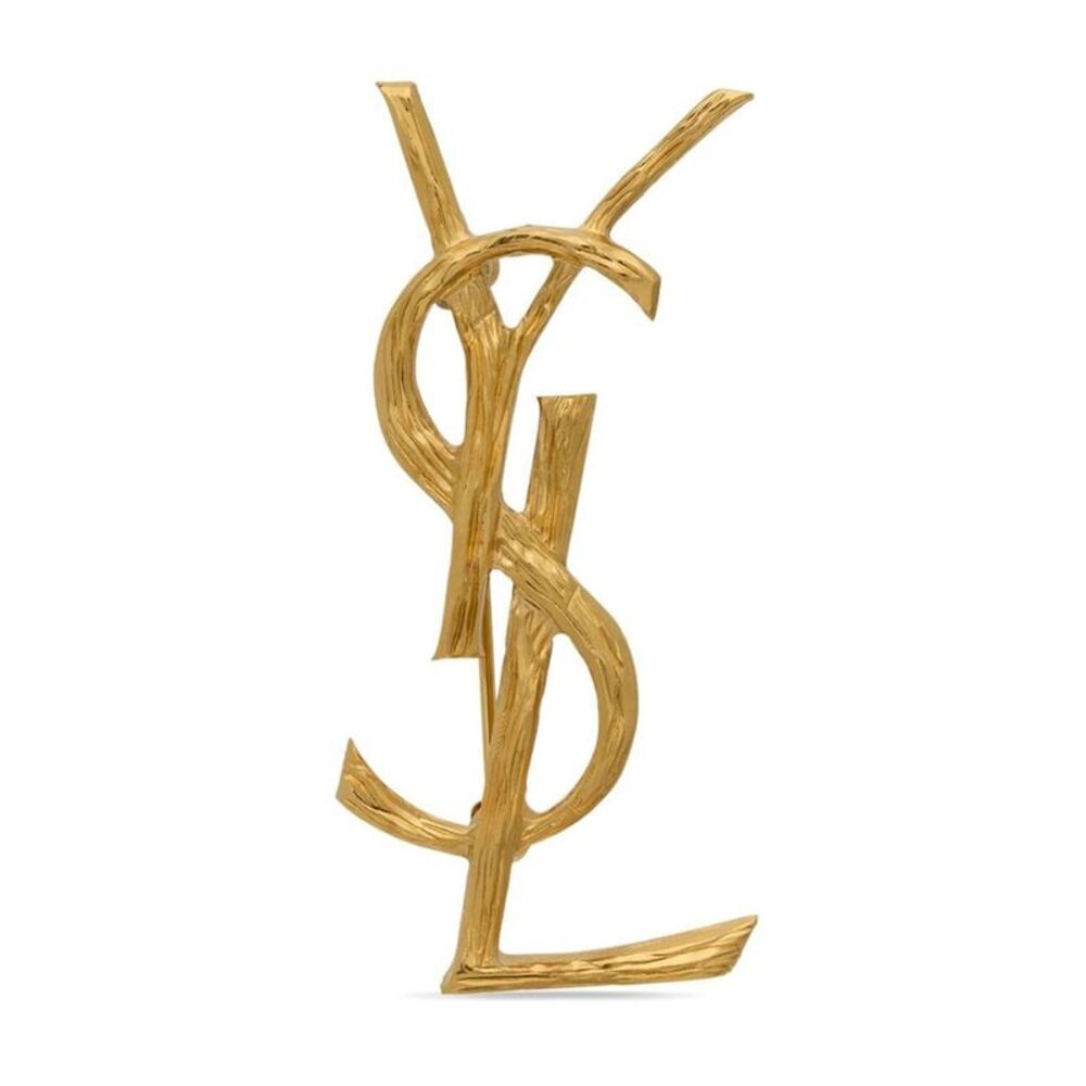 Cassandre Metal Brooch With Engraved Texture Women